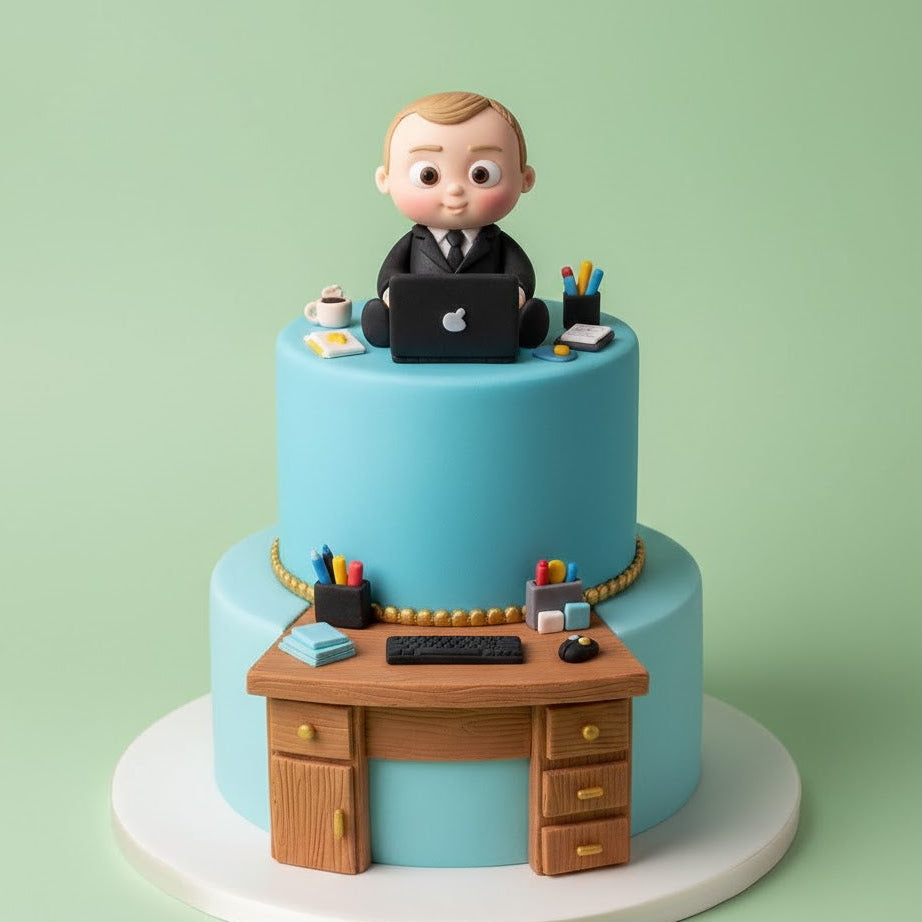 Boss Baby Desk Cake