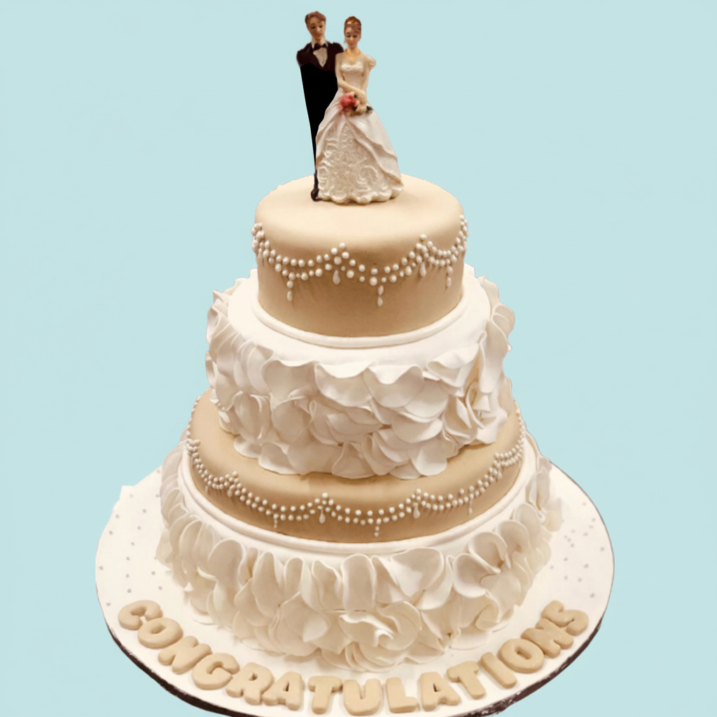 Bride & Groom Bliss Cake