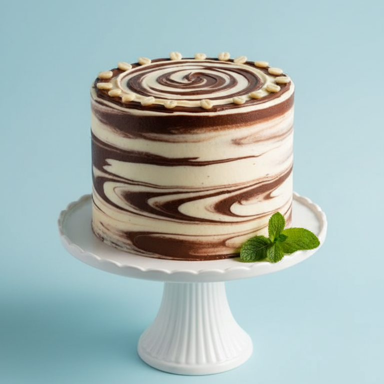 Chocolate Swirl Fantasy Cake