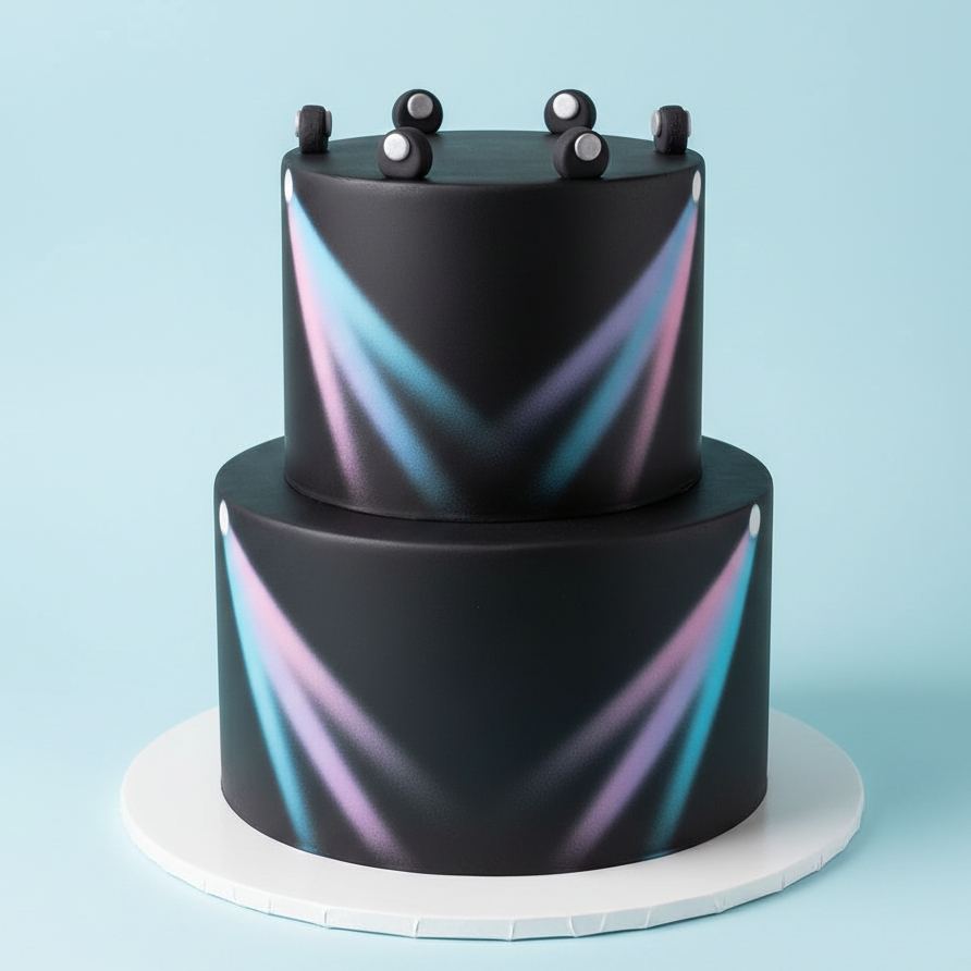 Concert Stage Lights Cake