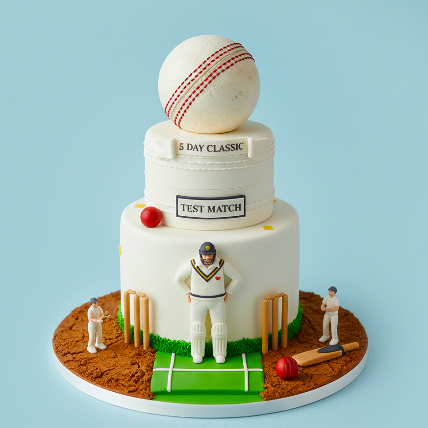 Cricket Ball Stack Cake