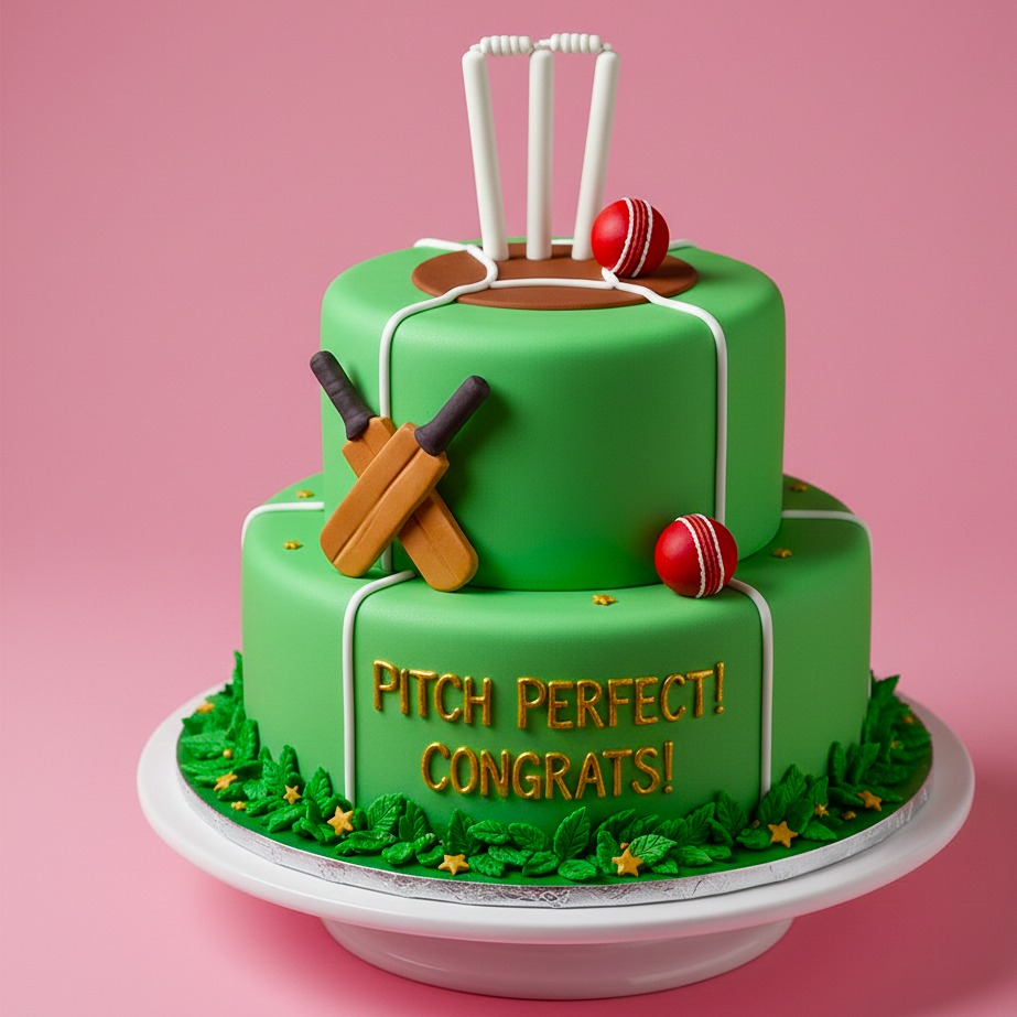 Cricket Kit Top Cake