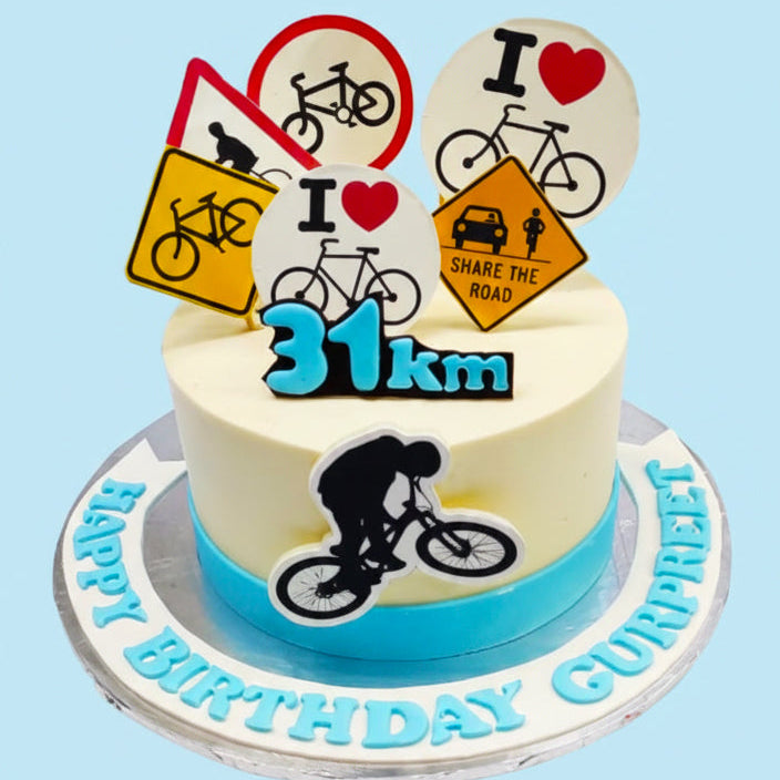 Cycling Champion Theme Cake
