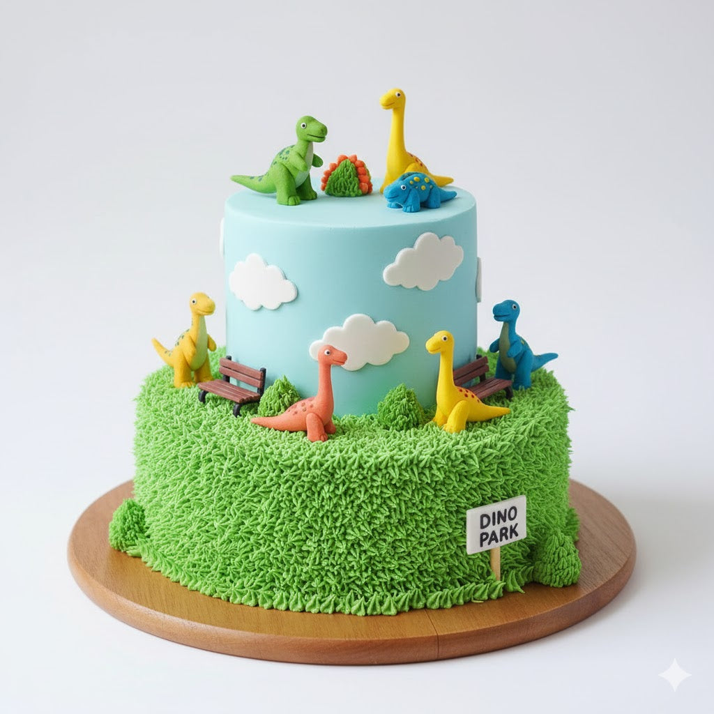Dino Park Cake