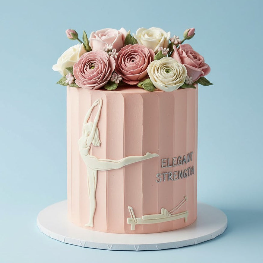 Elegant Pilates Girl Cake