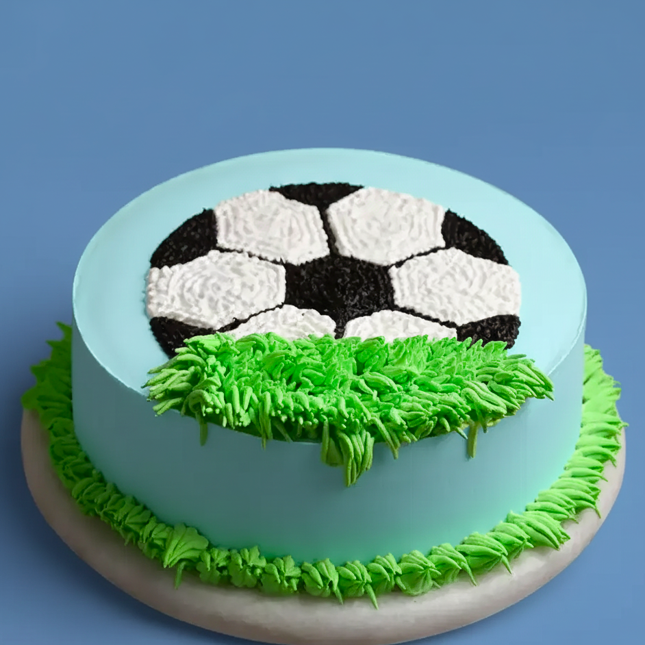 Football Field Heart Cake