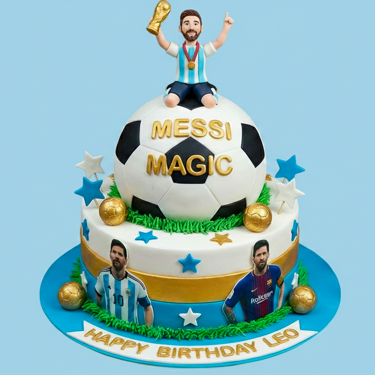 Football Player Action Cake