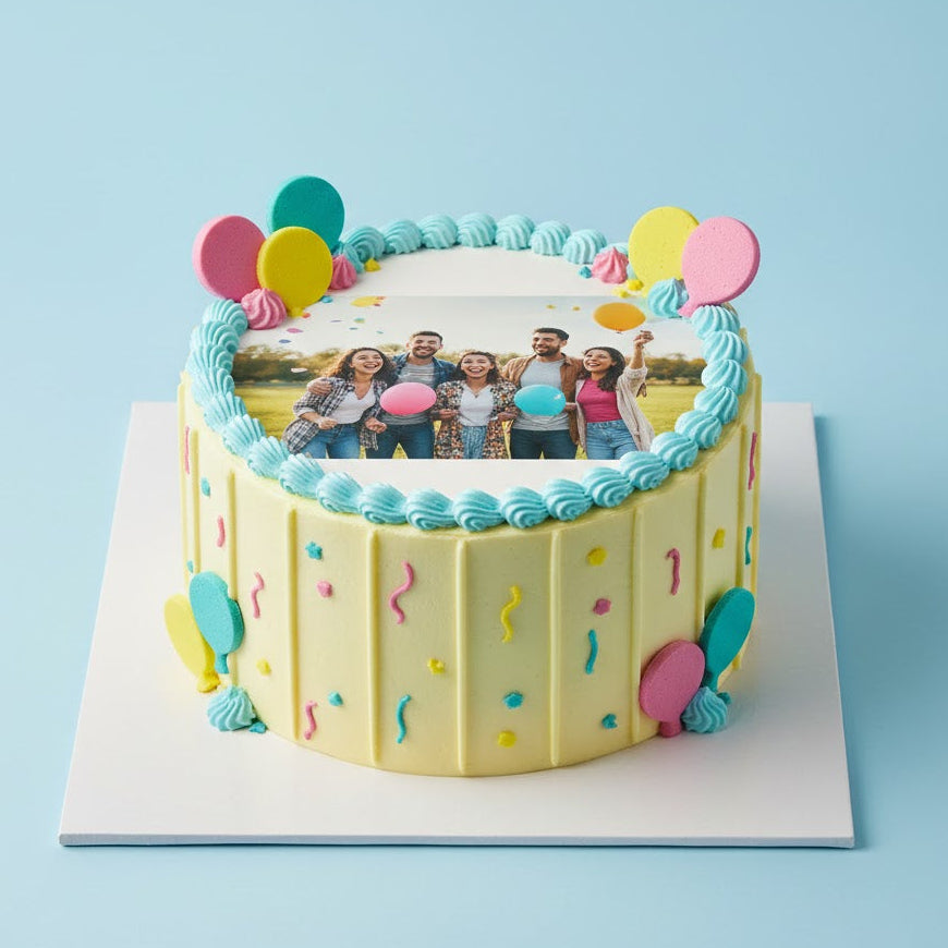 Funtime family Photo Cake