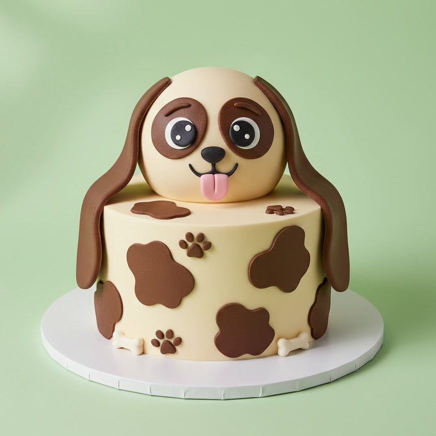 Funny Dog Cartoon Cake