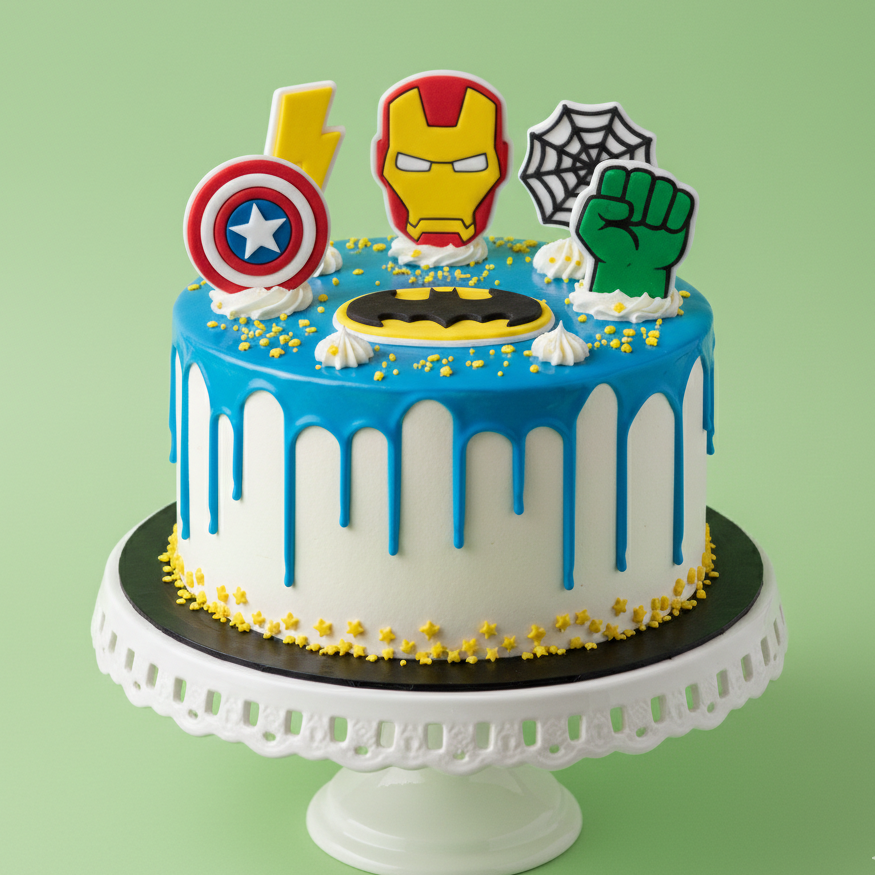 Superhero Birthday Cake