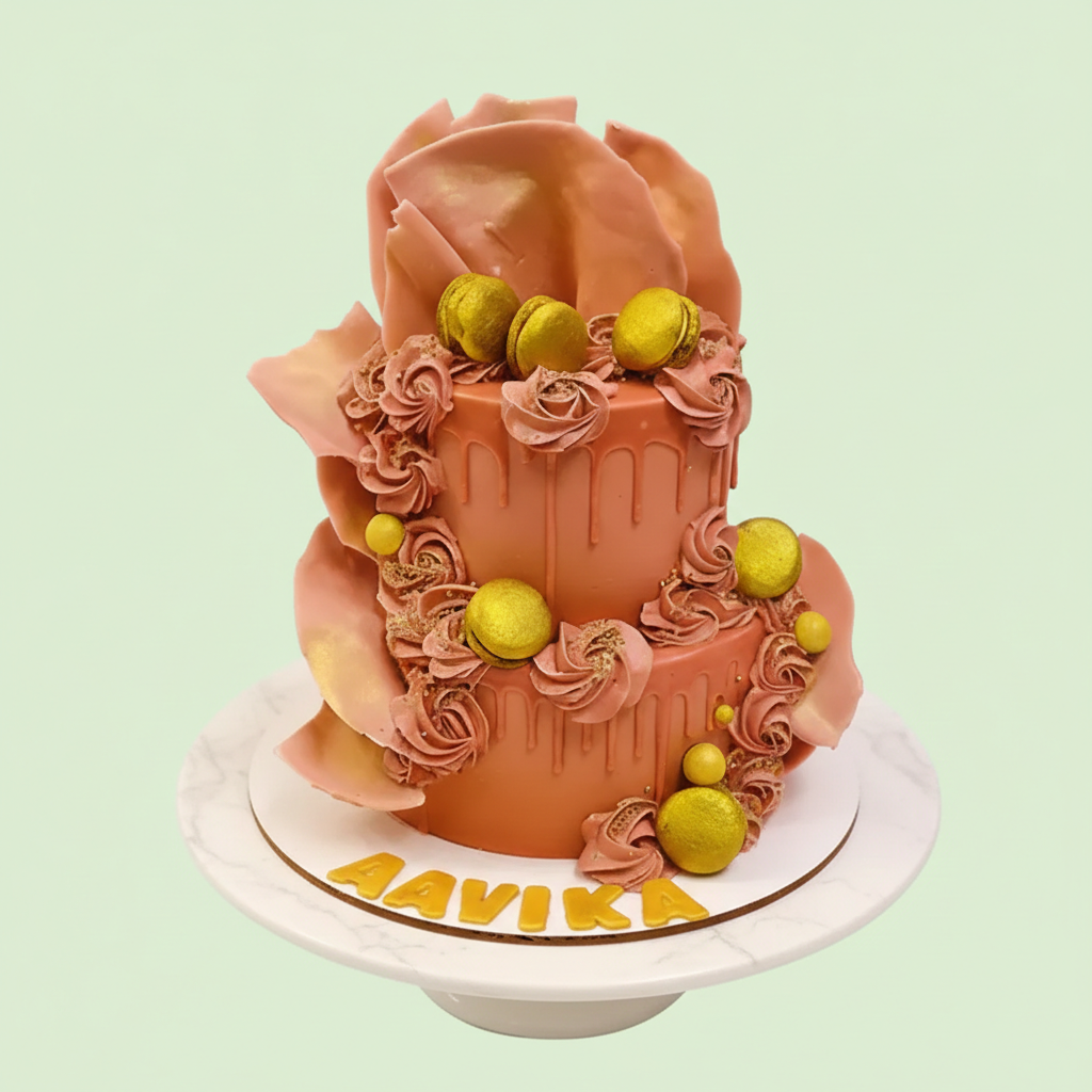 Orange Macaroon Cake