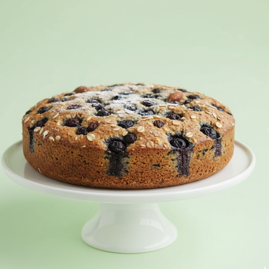 Blueberry dry cake