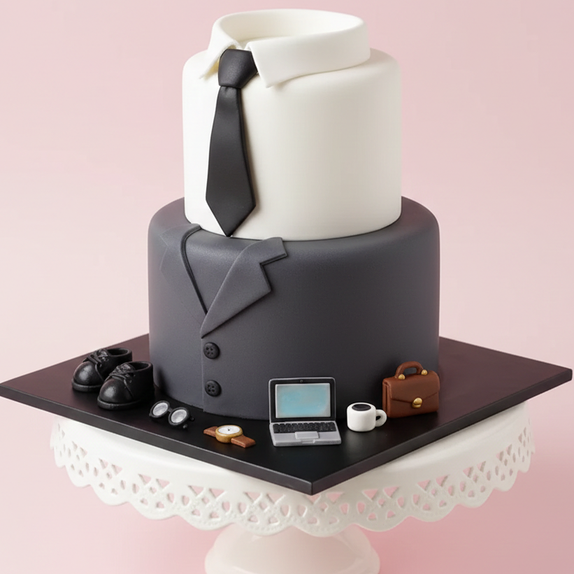 Boss Baby Suit Cake