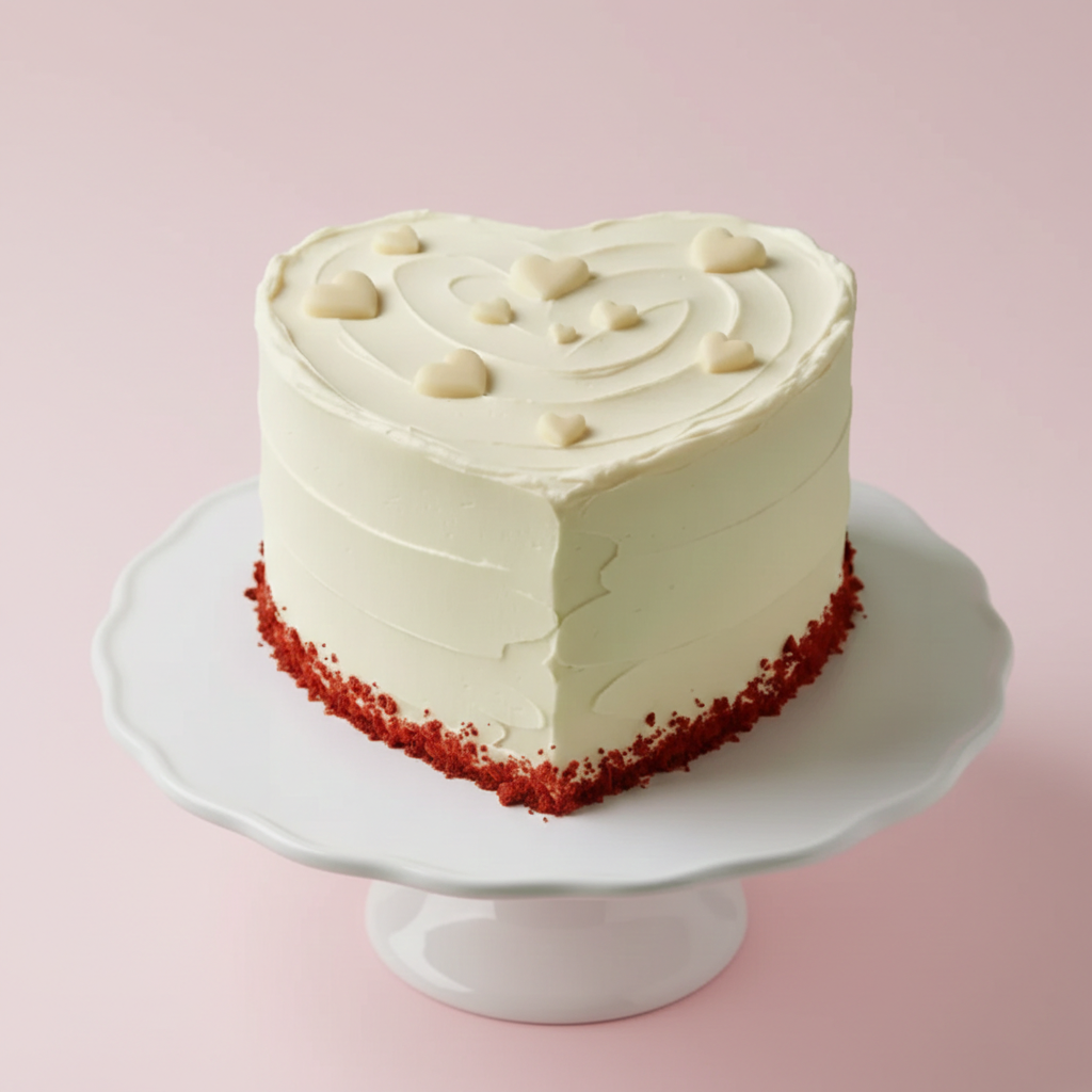 Rich Red Velvet Cream Cake