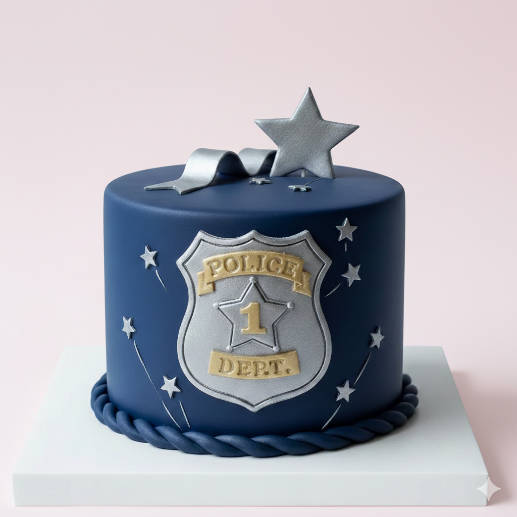 Police Badge Cake
