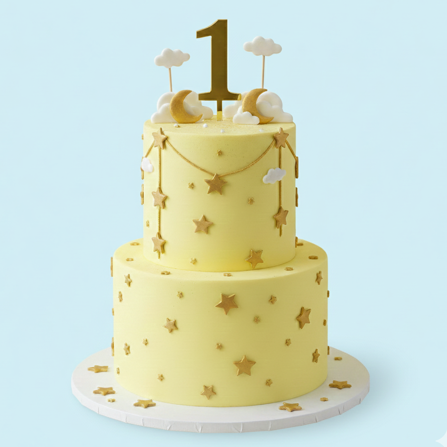 One Star Birthday Cake