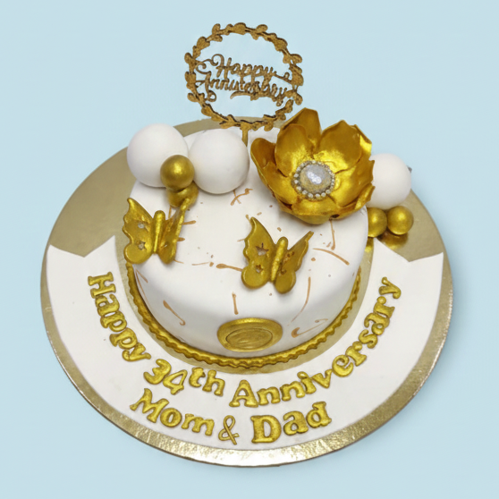 Golden Garden Cake