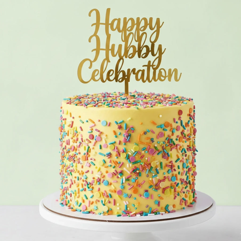 Happy Hubby Celebration Cake