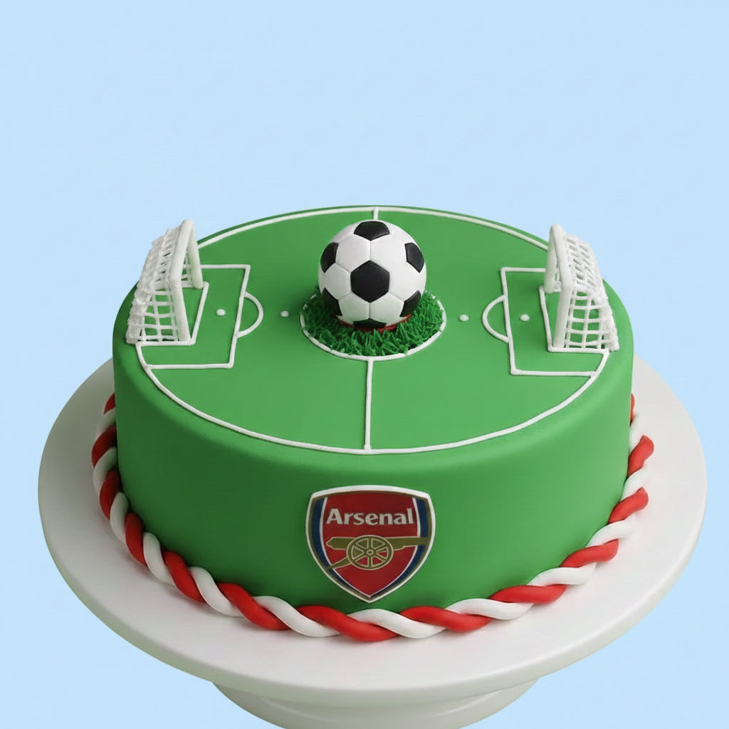 Football Field Round Cake