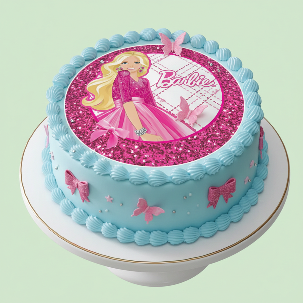 Sweet Bow Barbie Cake