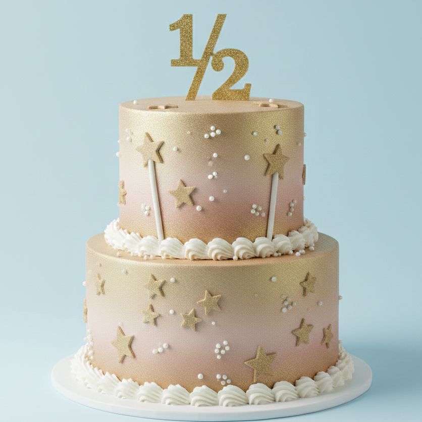 Half Sparkle Cake