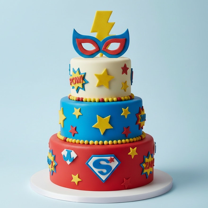 Superhero Mask Cake