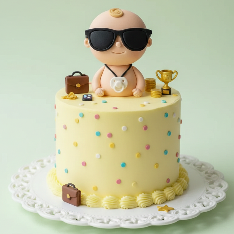 Baby with Sunglasses Cake
