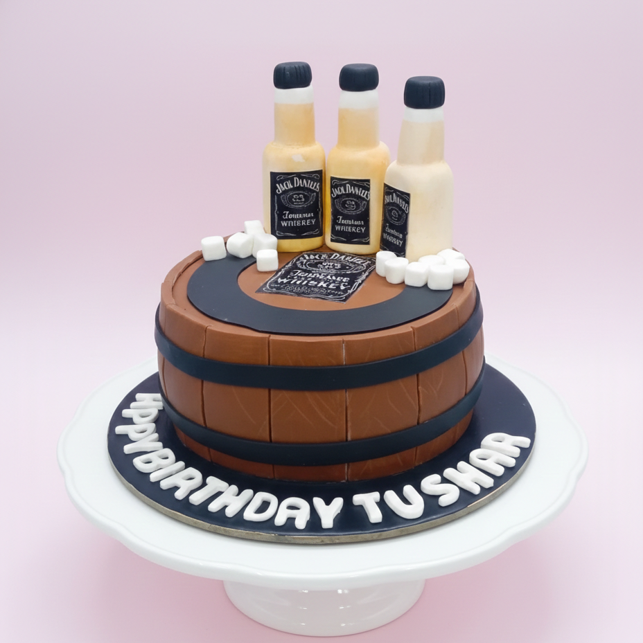 Whiskey Barrel Cake