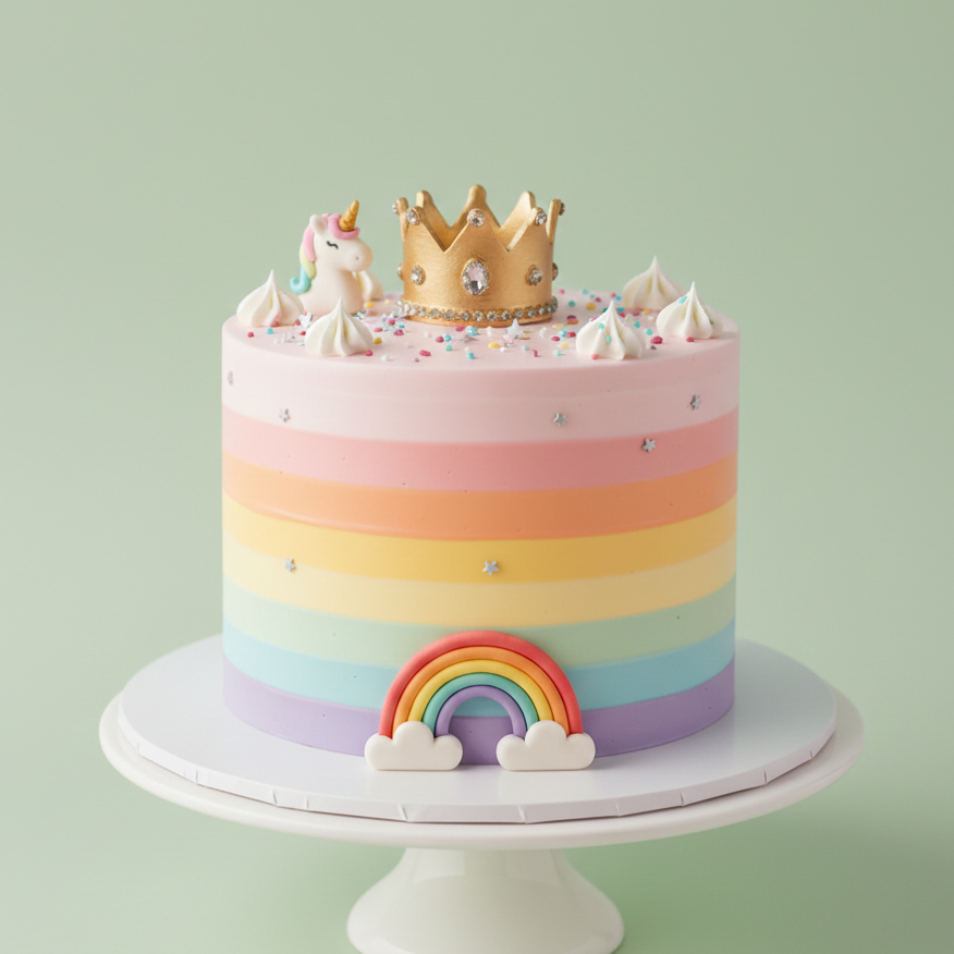Princess Rainbow Cake