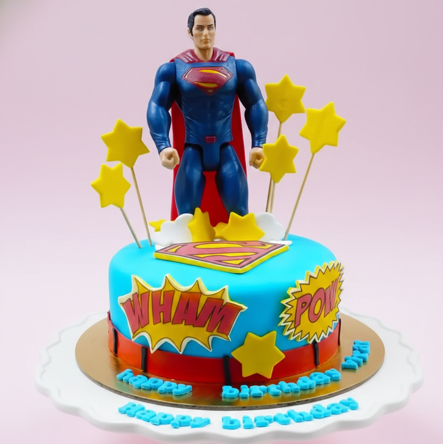 Superhero Power Blast Cake