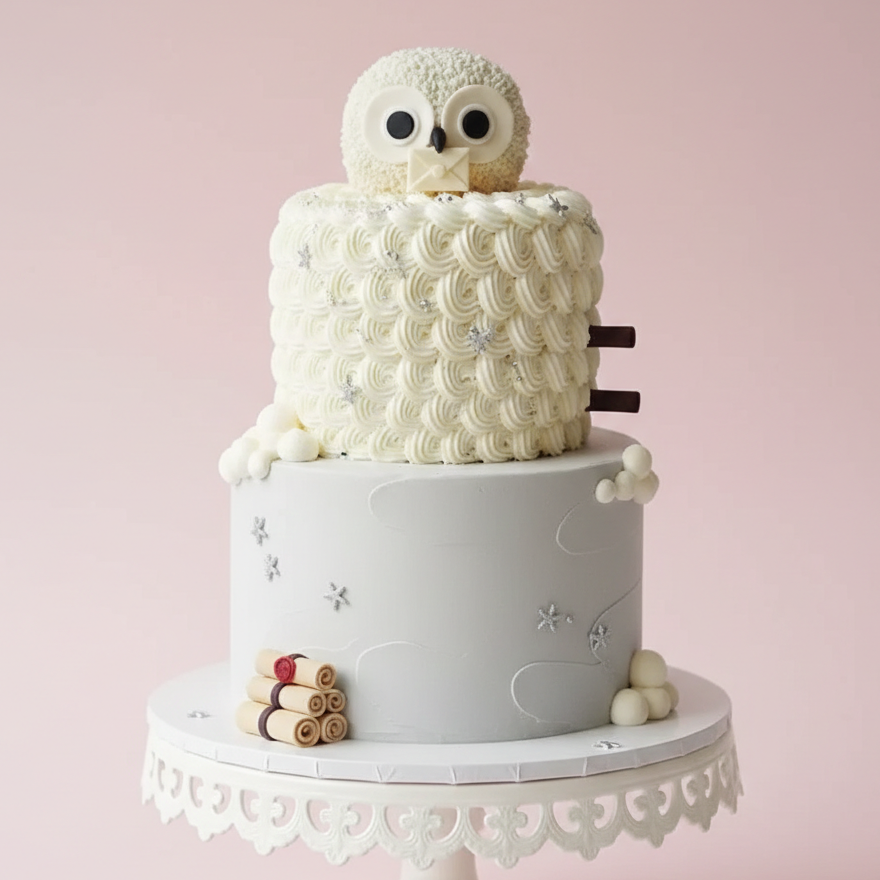 Cute Owl Hedwig Cake