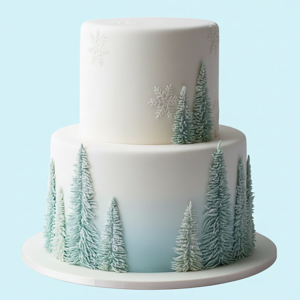 Frosted Pine Cake