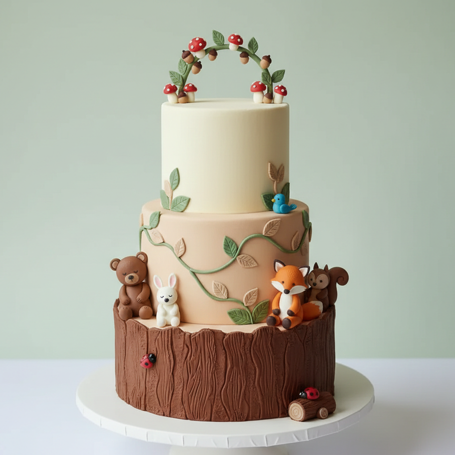 Forest Friends Cake