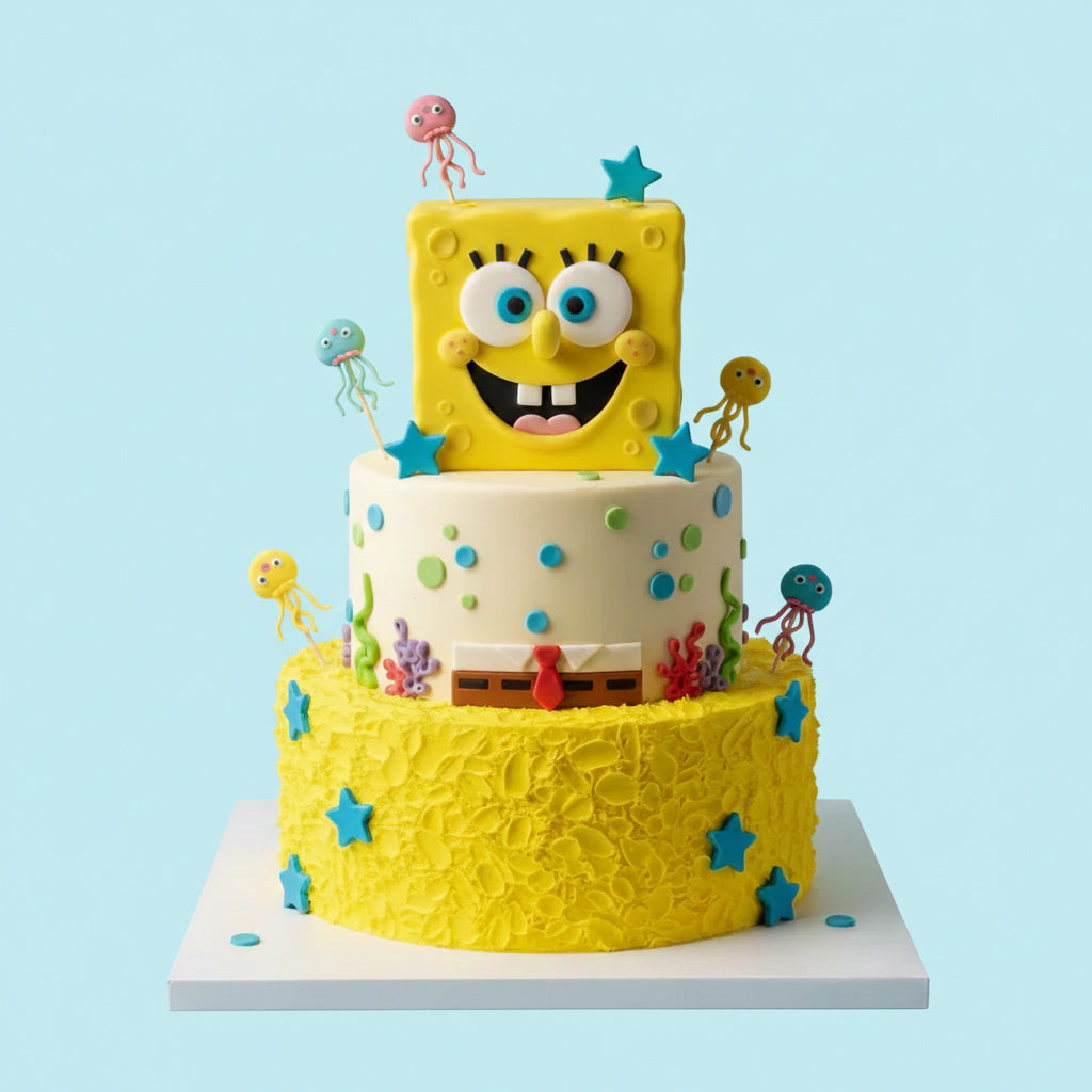 Cheerful SpongeBob Cake
