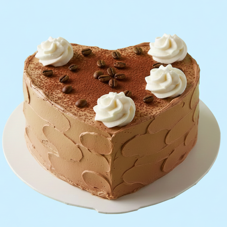 Heart's Coffee Mocha Cream Cake