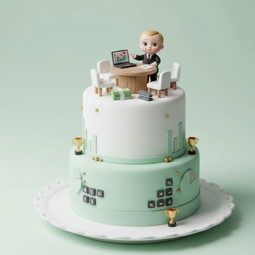 Baby Boardroom Cake