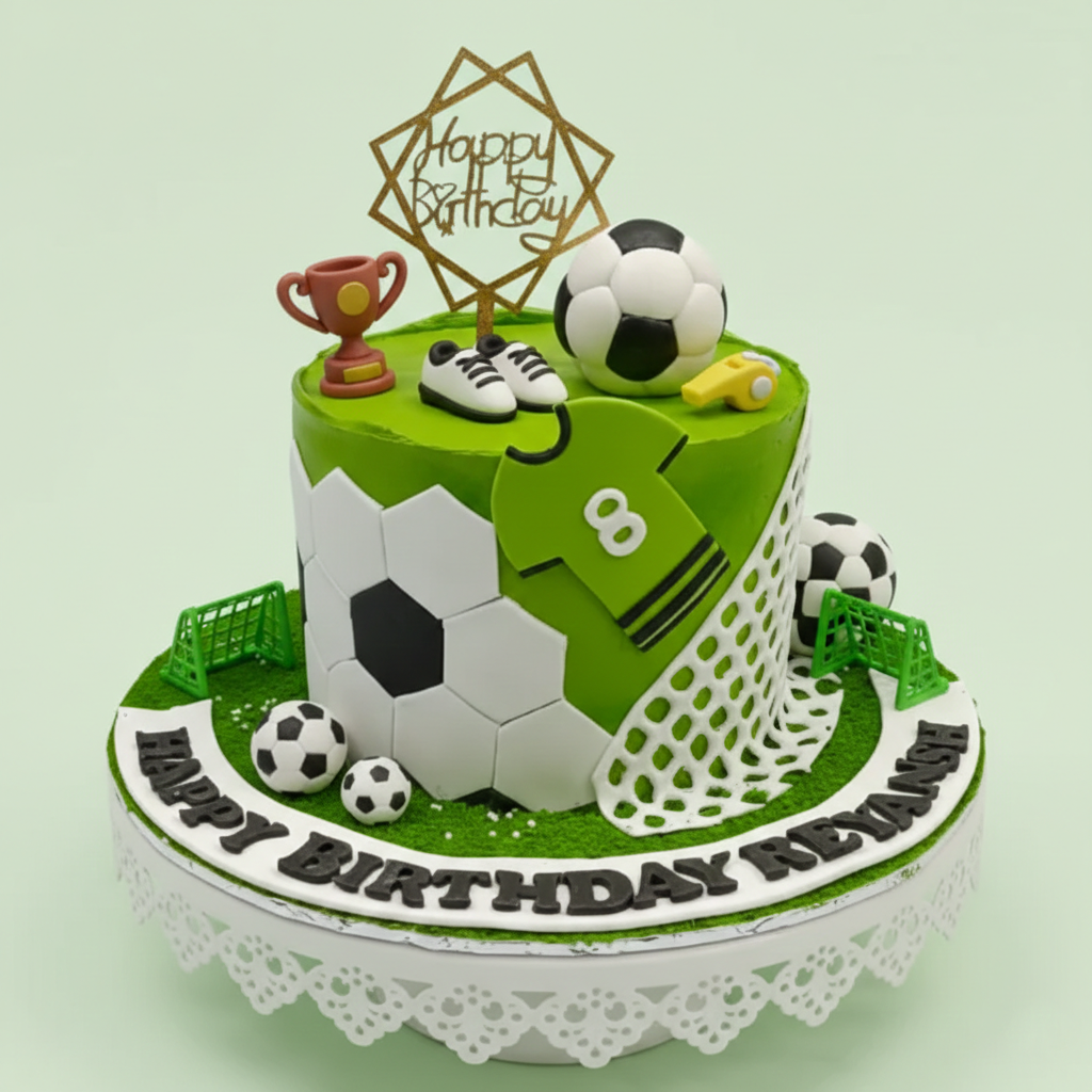 Soccer Goal Champion Cake