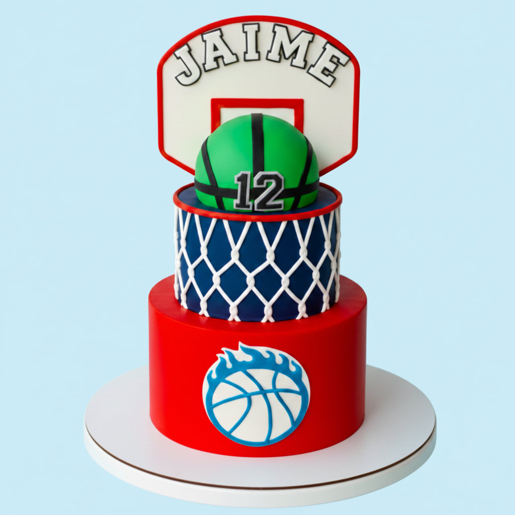 Basketball Hoop Jar Cake