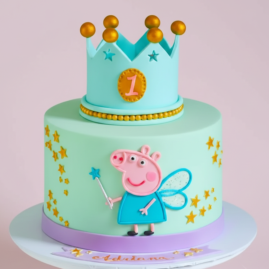Sweet Peppa Surprise Cake