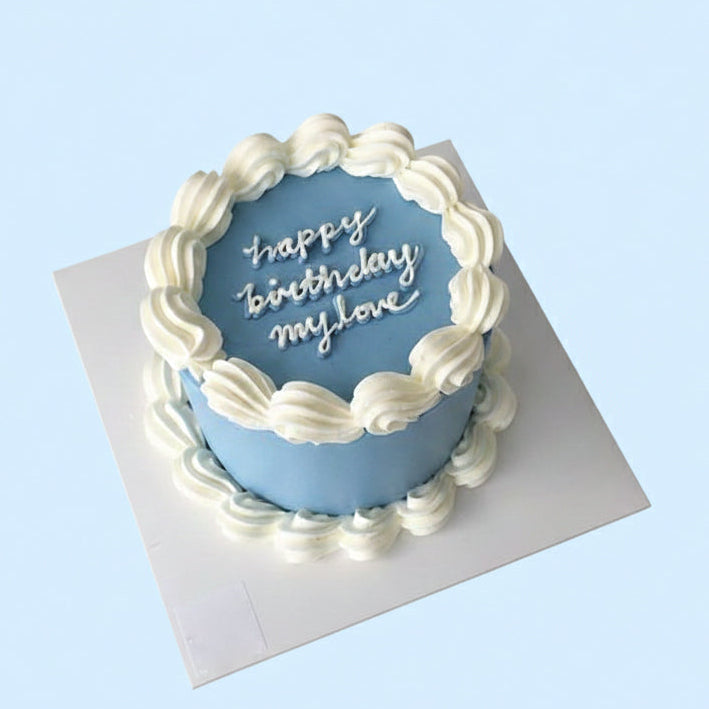 Sky Blue Celebration Cake