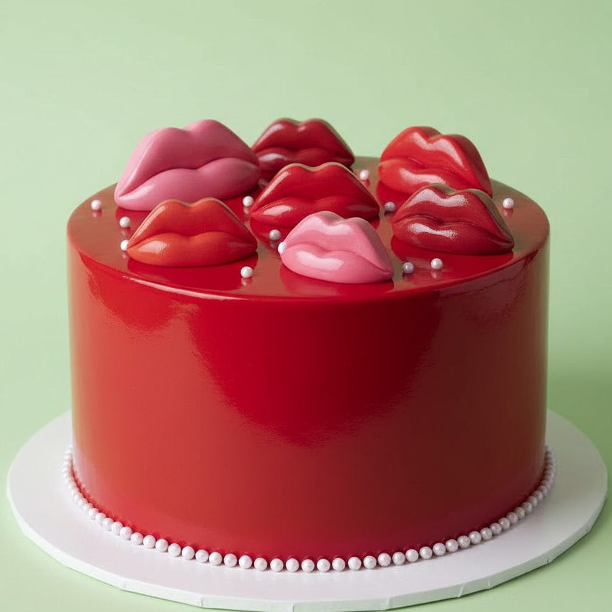 Glossy Lips Cake