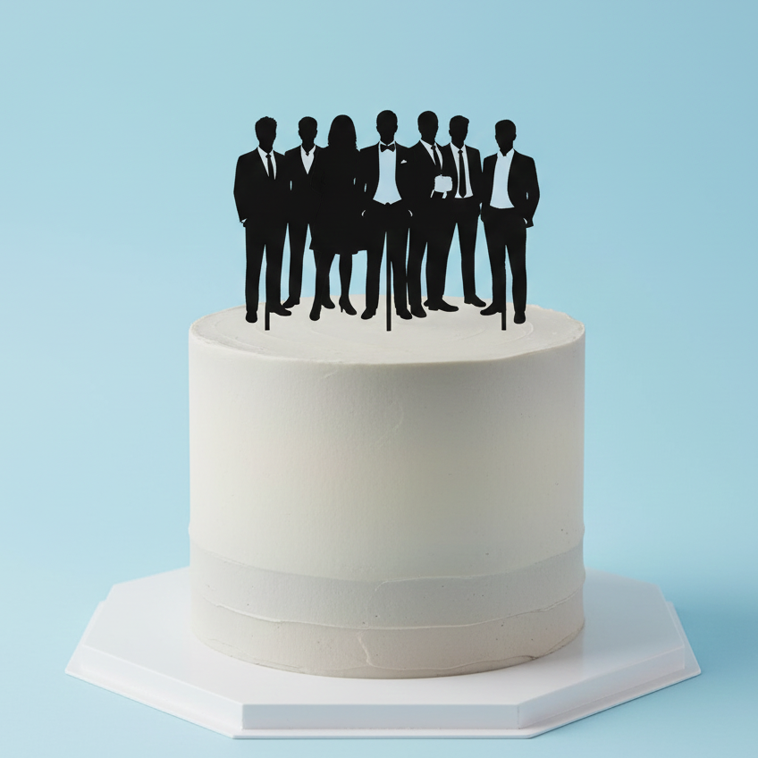 Groom Squad Cake