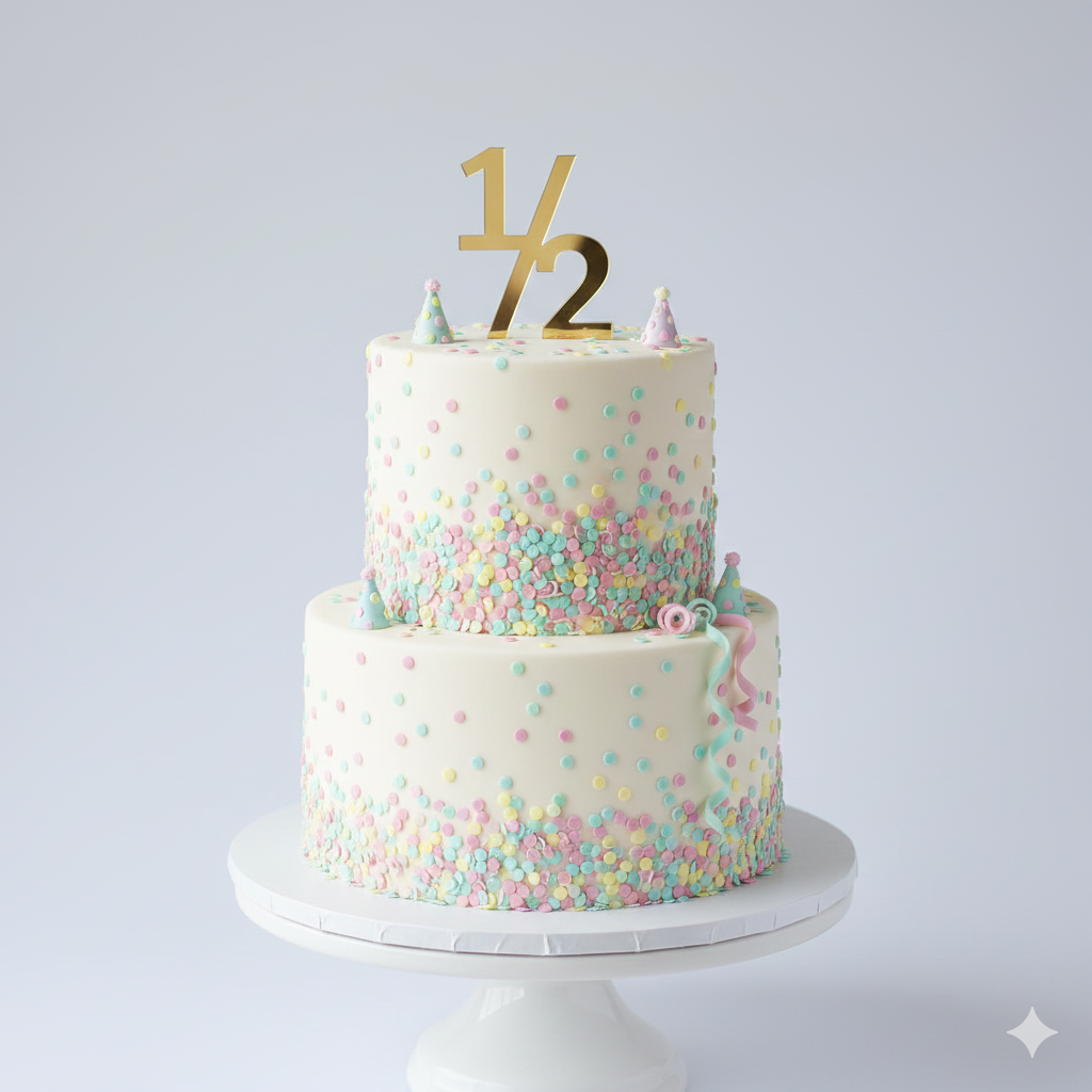 Half Confetti Cake