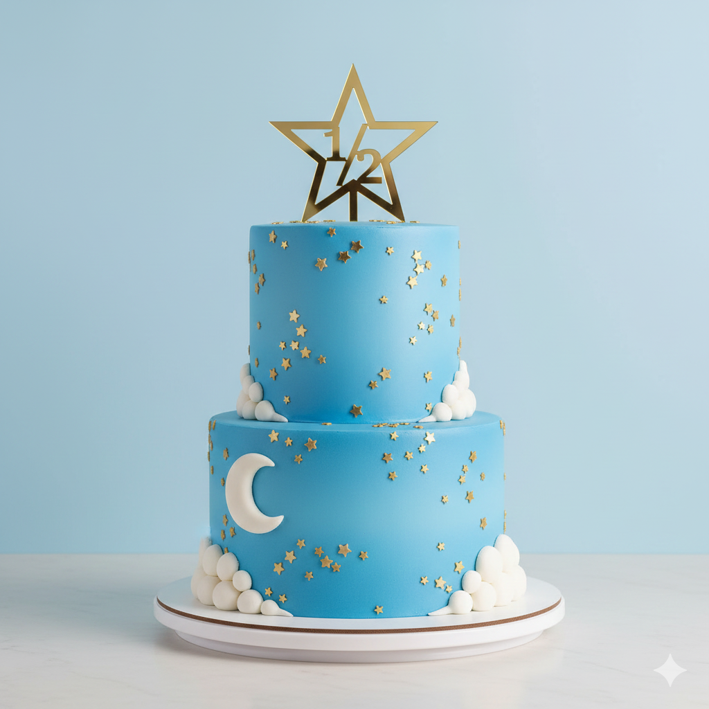 Half Star Theme Cake