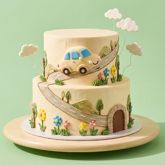 Happy Highway Car Cake