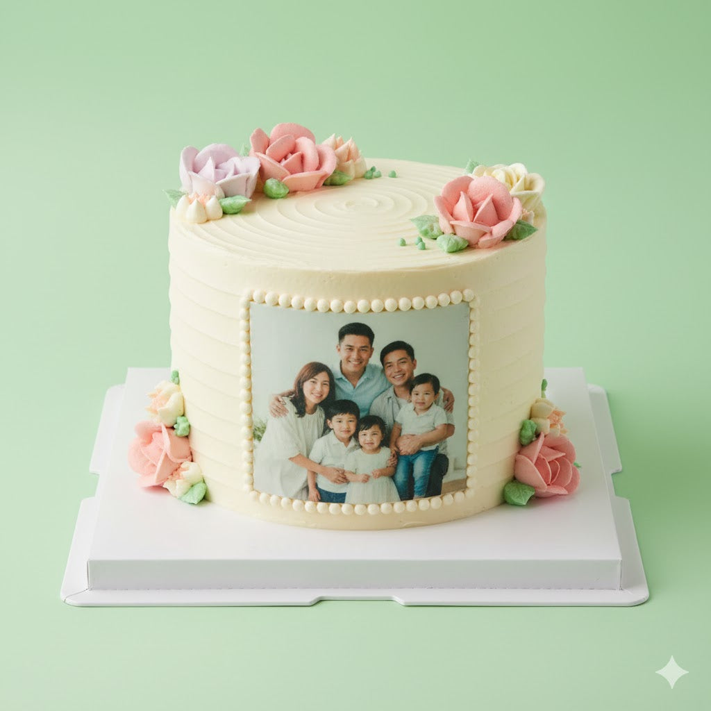 Heartfelt Photo Cake