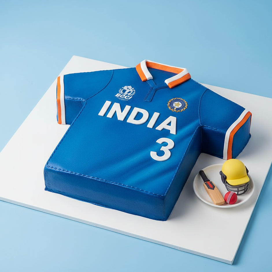 India Jersey Cricket Cake