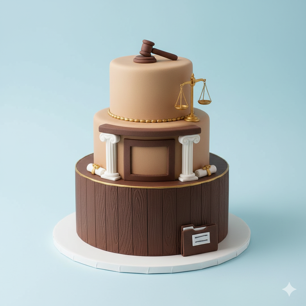 Lawyer Courtroom Cake