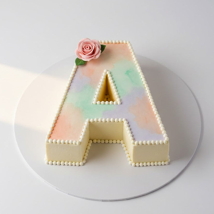 Letter A Pastel Cake