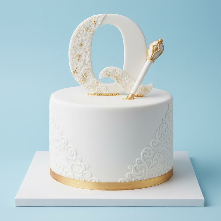 Letter Q Queen Cake